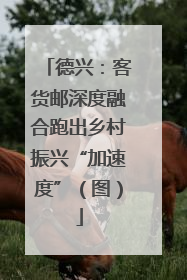 德兴：客货邮深度融合跑出乡村振兴“加速度”（图）