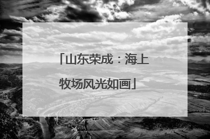 山东荣成：海上牧场风光如画