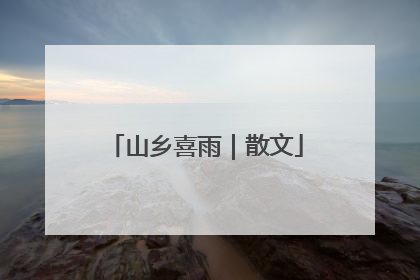 山乡喜雨｜散文