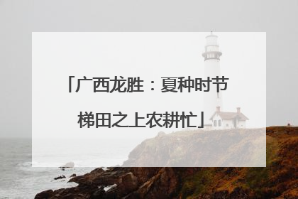 广西龙胜：夏种时节 梯田之上农耕忙