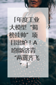 年度工业大模型“揭榜挂帅”项目出炉！AI创新济青“两翼齐飞”