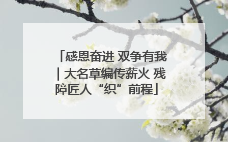 感恩奋进 双争有我｜大名草编传薪火 残障匠人“织”前程