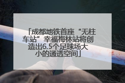 成都地铁首座“无柱车站”幸福梅林站将创造出6.5个足球场大小的通透空间