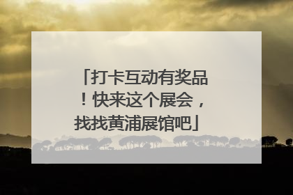 打卡互动有奖品！快来这个展会，找找黄浦展馆吧