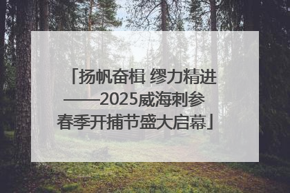 扬帆奋楫 缪力精进——2025威海刺参春季开捕节盛大启幕