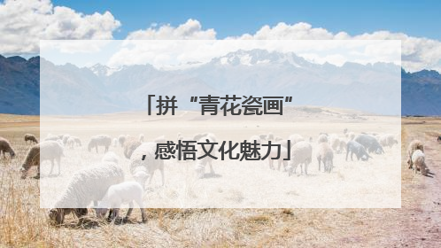 拼“青花瓷画”，感悟文化魅力