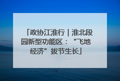 政协江淮行｜淮北段园新型功能区：“飞地经济”拔节生长