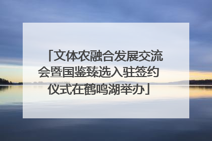 文体农融合发展交流会暨国鉴臻选入驻签约仪式在鹤鸣湖举办