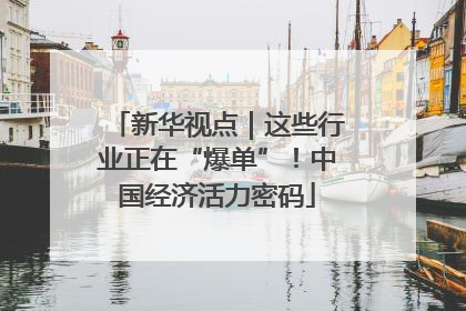 新华视点｜这些行业正在“爆单”！中国经济活力密码