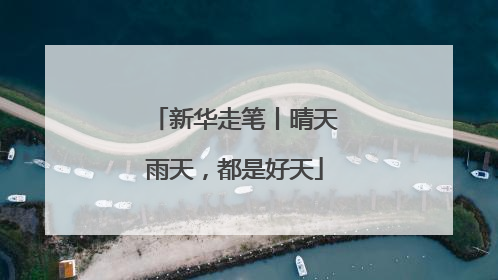 新华走笔丨晴天雨天，都是好天