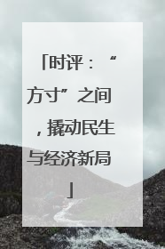时评：“方寸”之间，撬动民生与经济新局