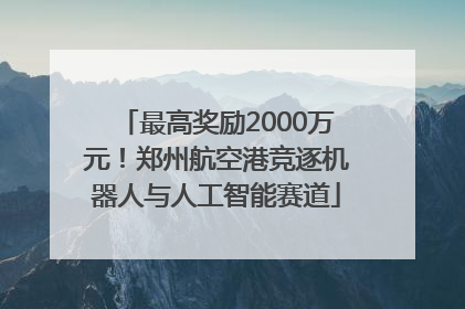 最高奖励2000万元！郑州航空港竞逐机器人与人工智能赛道