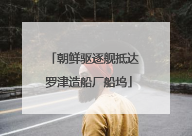 朝鲜驱逐舰抵达罗津造船厂船坞