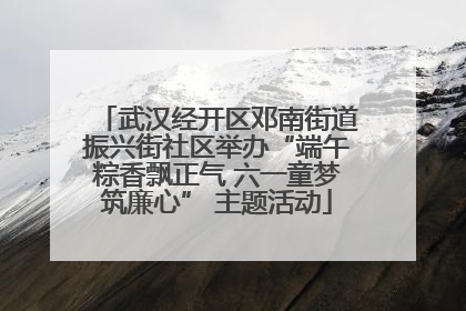 武汉经开区邓南街道振兴街社区举办“端午粽香飘正气 六一童梦筑廉心” 主题活动
