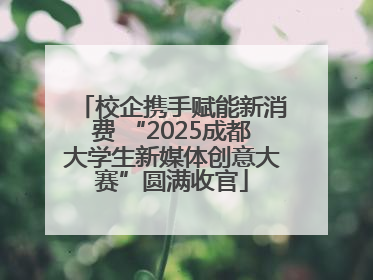 校企携手赋能新消费 “2025成都大学生新媒体创意大赛”圆满收官