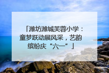潍坊潍城芙蓉小学：童梦跃动展风采，艺韵缤纷庆“六一”