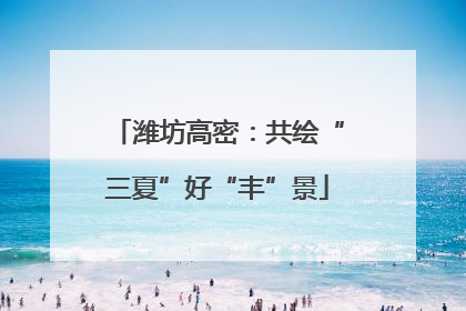 潍坊高密：共绘“三夏”好“丰”景