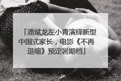 潘斌龙左小青演绎新型中国式家长，电影《不再退缩》预定暑期档