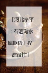 河北阜平：石漕沟水库枢纽工程建设忙