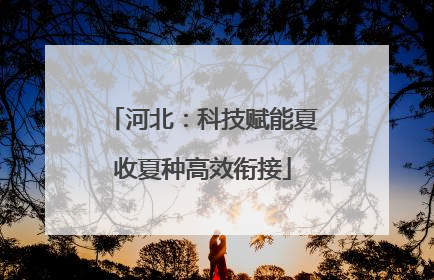 河北：科技赋能夏收夏种高效衔接