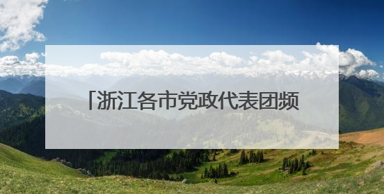 浙江各市党政代表团频频“串门”为哪般？