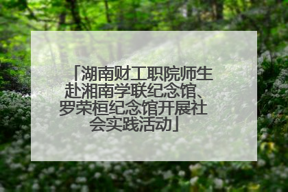 湖南财工职院师生赴湘南学联纪念馆、罗荣桓纪念馆开展社会实践活动