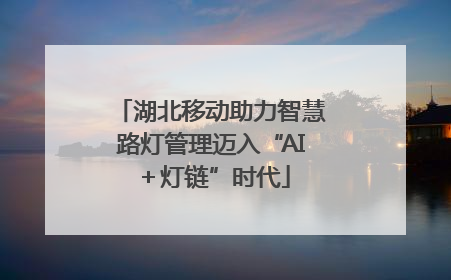 湖北移动助力智慧路灯管理迈入“AI＋灯链”时代