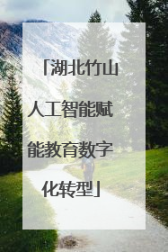 湖北竹山人工智能赋能教育数字化转型
