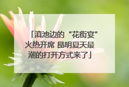 滇池边的“花街宴”火热开席 昆明夏天最潮的打开方式来了