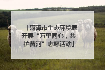 菏泽市生态环境局开展“万里同心，共护黄河”志愿活动