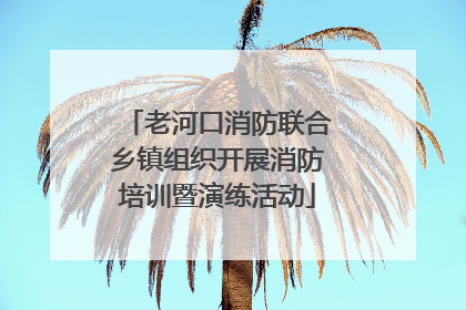 老河口消防联合乡镇组织开展消防培训暨演练活动