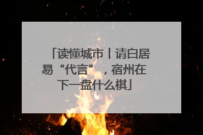 读懂城市丨请白居易“代言”，宿州在下一盘什么棋