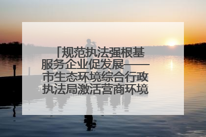 规范执法强根基 服务企业促发展——市生态环境综合行政执法局激活营商环境“绿色动能”