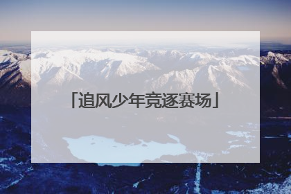追风少年竞逐赛场