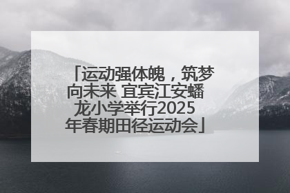 运动强体魄，筑梦向未来 宜宾江安蟠龙小学举行2025年春期田径运动会