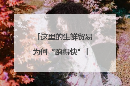 这里的生鲜贸易为何“跑得快”