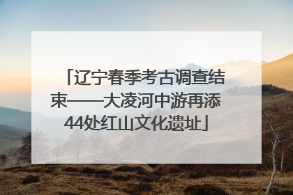 辽宁春季考古调查结束——大凌河中游再添44处红山文化遗址