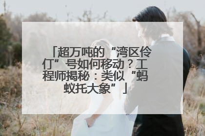 超万吨的“湾区伶仃”号如何移动？工程师揭秘：类似“蚂蚁托大象”