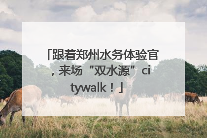 跟着郑州水务体验官，来场“双水源”citywalk！