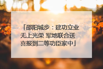 邵阳城步：建功立业无上光荣 军地联合送喜报到二等功臣家中