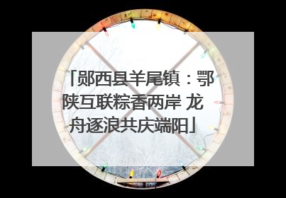 郧西县羊尾镇：鄂陕互联粽香两岸 龙舟逐浪共庆端阳