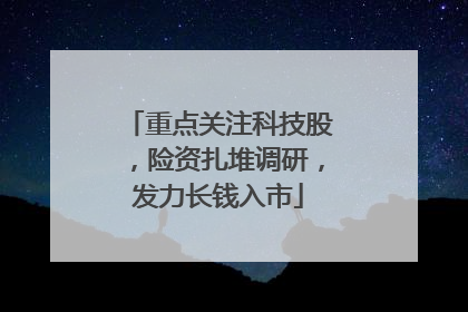 重点关注科技股，险资扎堆调研，发力长钱入市