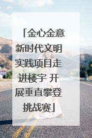 金心金意新时代文明实践项目走进楼宇 开展垂直攀登挑战赛