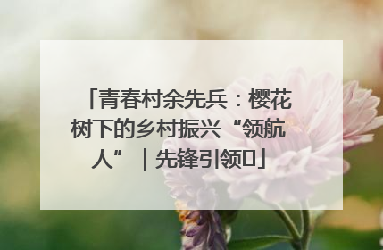 青春村余先兵：樱花树下的乡村振兴“领航人”｜先锋引领⑪