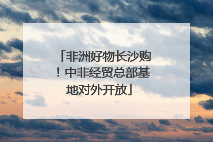 非洲好物长沙购！中非经贸总部基地对外开放