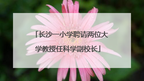 长沙一小学聘请两位大学教授任科学副校长
