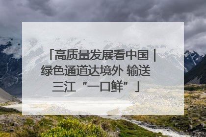 高质量发展看中国｜绿色通道达境外 输送三江“一口鲜”
