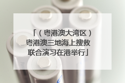 （粤港澳大湾区）粤港澳三地海上搜救联合演习在港举行