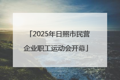 2025年日照市民营企业职工运动会开幕