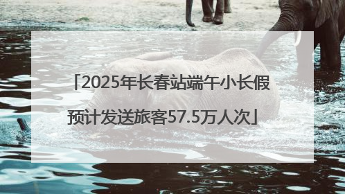 2025年长春站端午小长假预计发送旅客57.5万人次